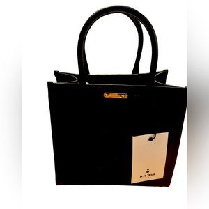 New Jeff Wan Hampton tote hand bag 22 black.